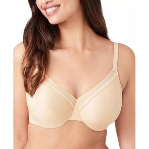 Wacoal 855213 Perfect Primer Full Figure Underwire Bra Plus Size 44C Nude Cream